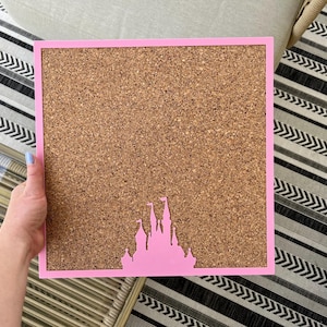 Medium Princess Castle Pin Board | Cork Board | 11.5" x 11.5"