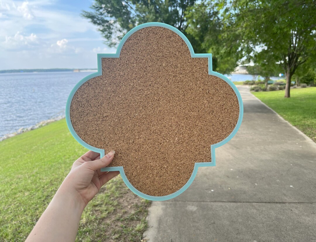 Quatrefoil Pin Board Cork Board multiple Sizes Etsy