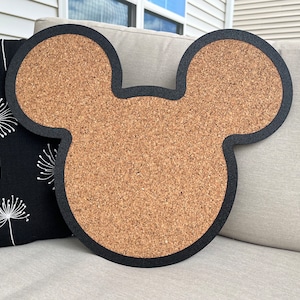 Large Mouse Outline Pin Board | Cork Board  (18" x 15")