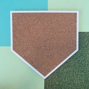 Baseball Home Plate Pinboard | Corkboard | (Multiple Sizes)