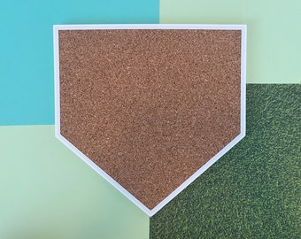 Baseball Home Plate Pinboard | Corkboard | (Multiple Sizes)