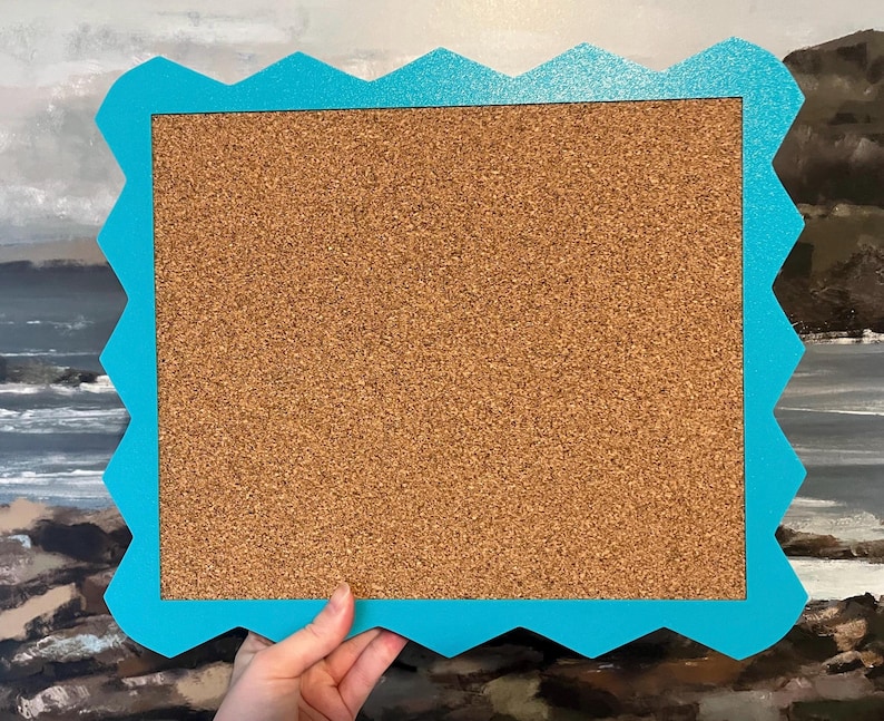Wavy Rectangle Pin Board | Cork Board - Etsy