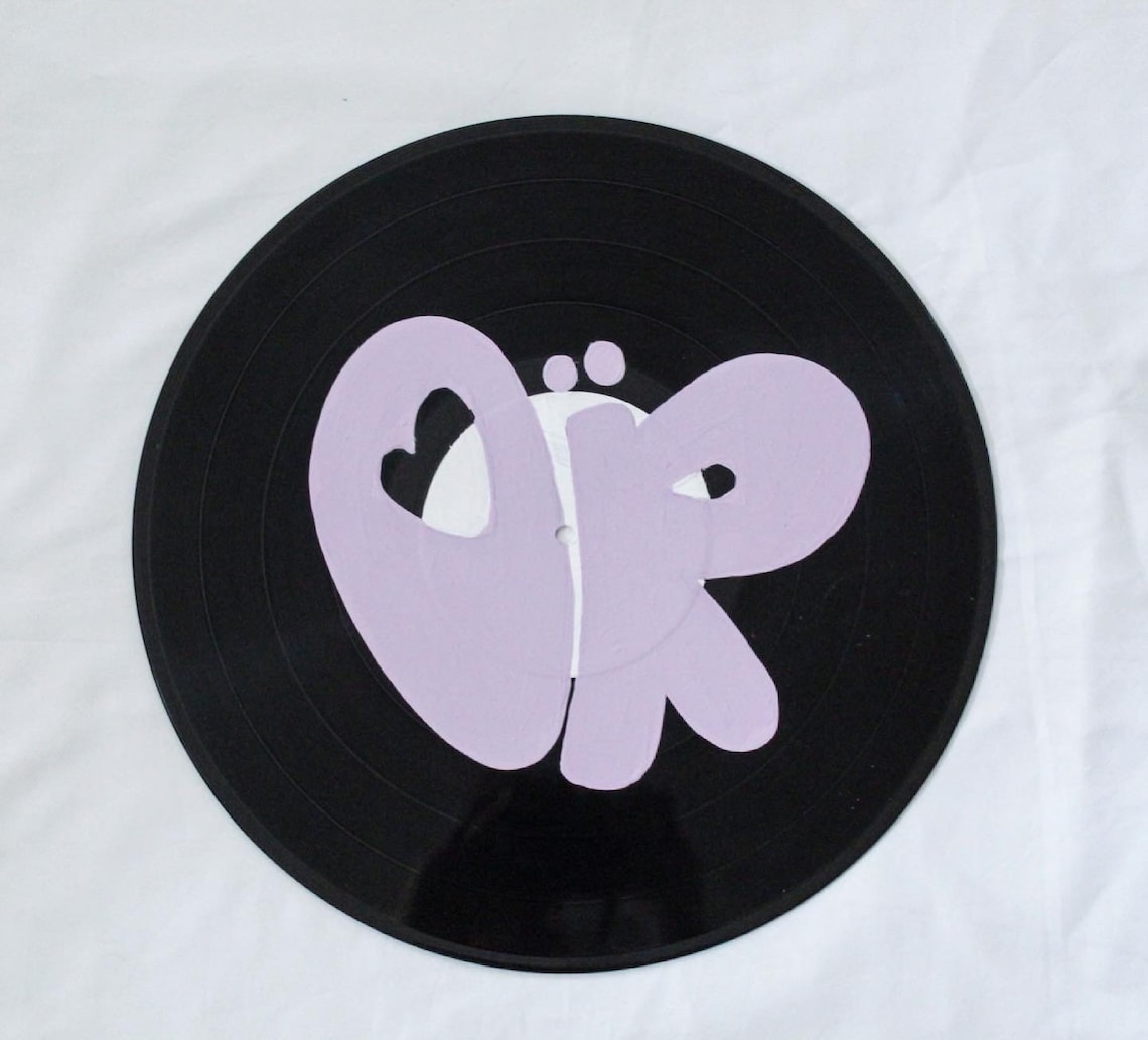 Painted Vinyl Record SOUR Album Etsy UK