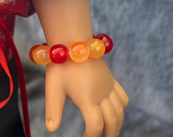 Glass Bead Bracelet for 18”