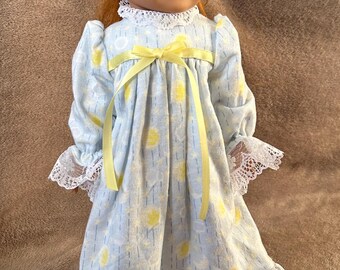 Handmade Original Design Nightgown for 18inch Doll - Blue Moon