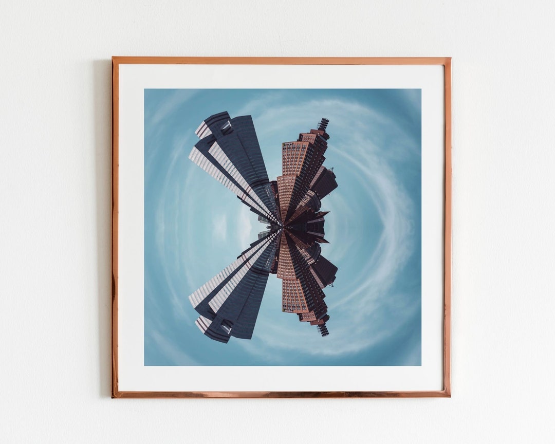 Pittsburg Skyline Wall Art Building Art Mirrored Effect Wall