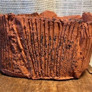 Earthy Red Terra Clay Oval Pot for Cactus, Succulents, Caudex (51.16)