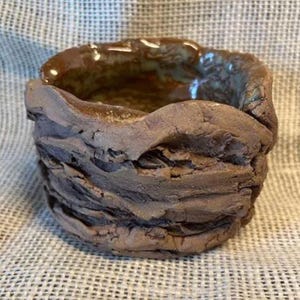 Rustic Handmade Highly Textured Pot for Cactus, Succulent, or Caudex (31.15)