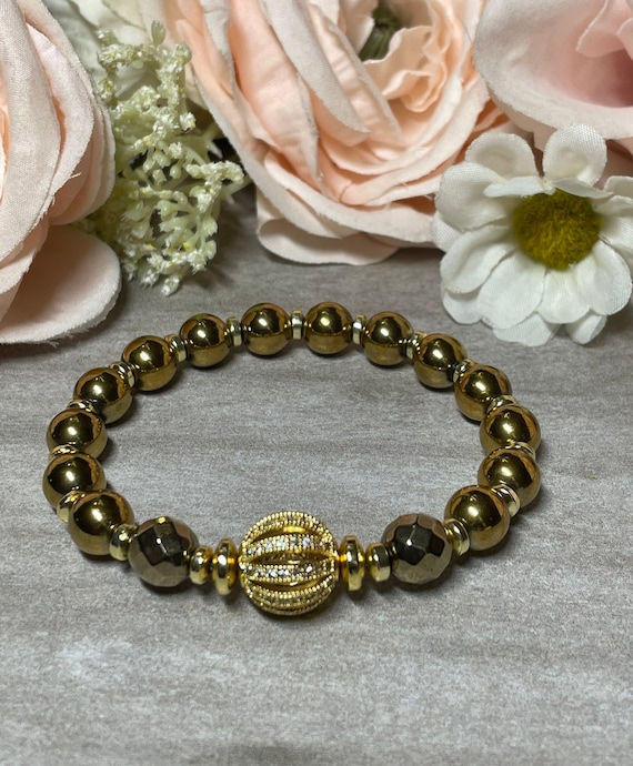 Golden Hematite Royal Vintage Bracelet
