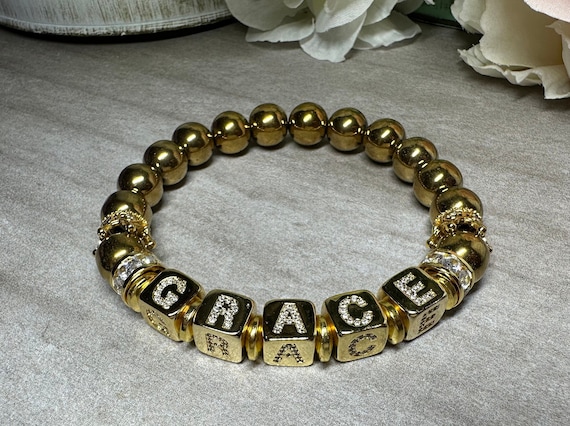 Gemstone Name Bracelet