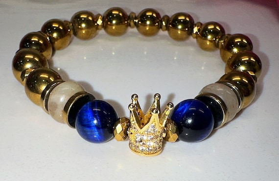 Blue Tigereye Royalty Bracelet