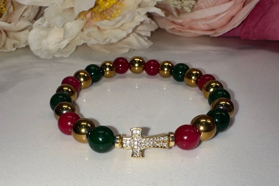Jade Cross Bracelet