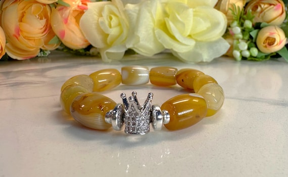 Golden Yellow Agate Bracelet