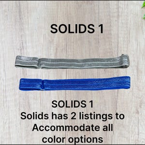 Solids 1, Solid color Adjustable headband, hearing aid headband, cochlear implant, headband for kids, BAHA headband (connector NOT included)