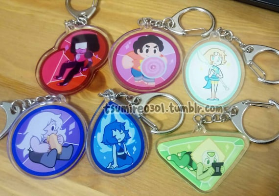 Steven Universe Crystal Gems Acrylic Keychains (Double side)