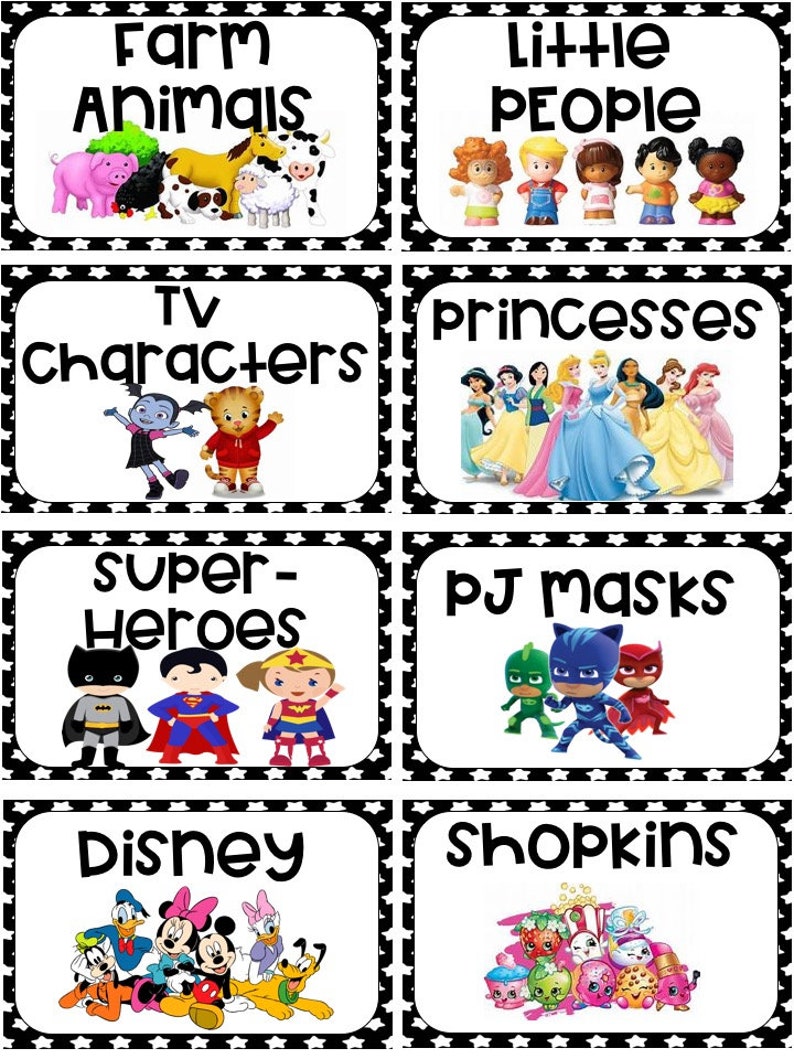 Toy Bin Storage Labels Printable
