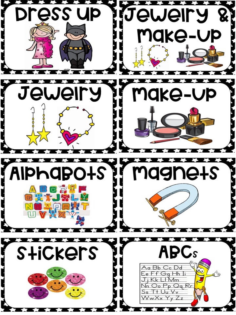 Toy Bin Storage Labels Printable