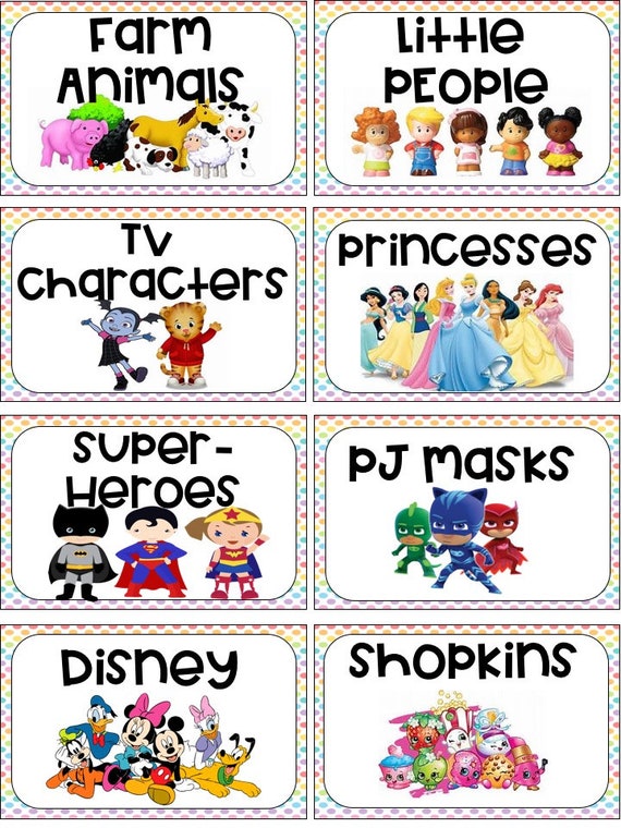 Printable Toy Labels - Printable Word Searches