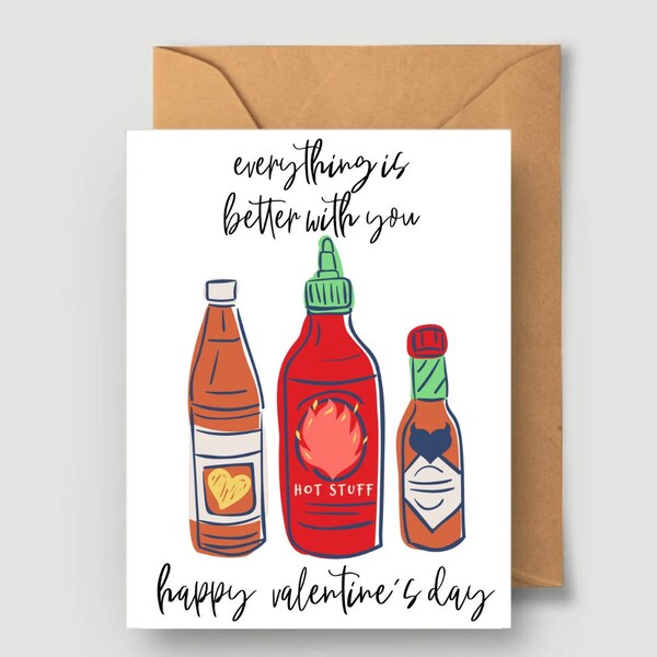 Hot Sauce Valentines Card