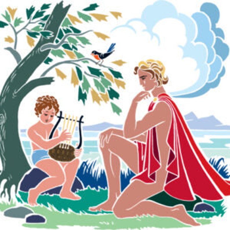 Lyre of Apollo Instrument of Ancient Greek God of Apollo Etsy Canada