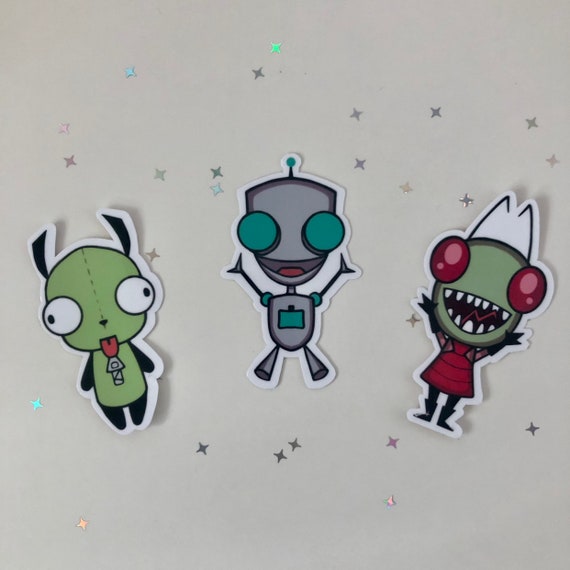 WATERPROOF Stickers Invader Zim Stickers Planner Stickers Etsy