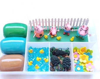 Peppa Pig Playdough Kit, Toddler Sensory Kit, Birthday Gift for