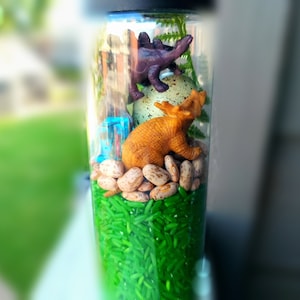 Dinosaur Sensory Bottle, Calm Down Bottle, I Spy Sensory Bottle, Sensory Bottle for Toddlers, Autism Sensory Bottle, Stress Relief Toy