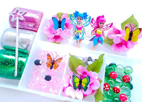 Fairy Play Dough Kit Playdough Sensory Kit Busy Box Sensory