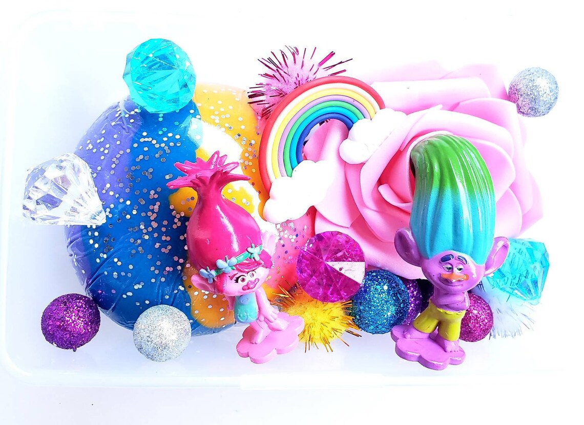 Trolls Play Dough Kit Sensory Kit Sensory Box Playdough Etsy