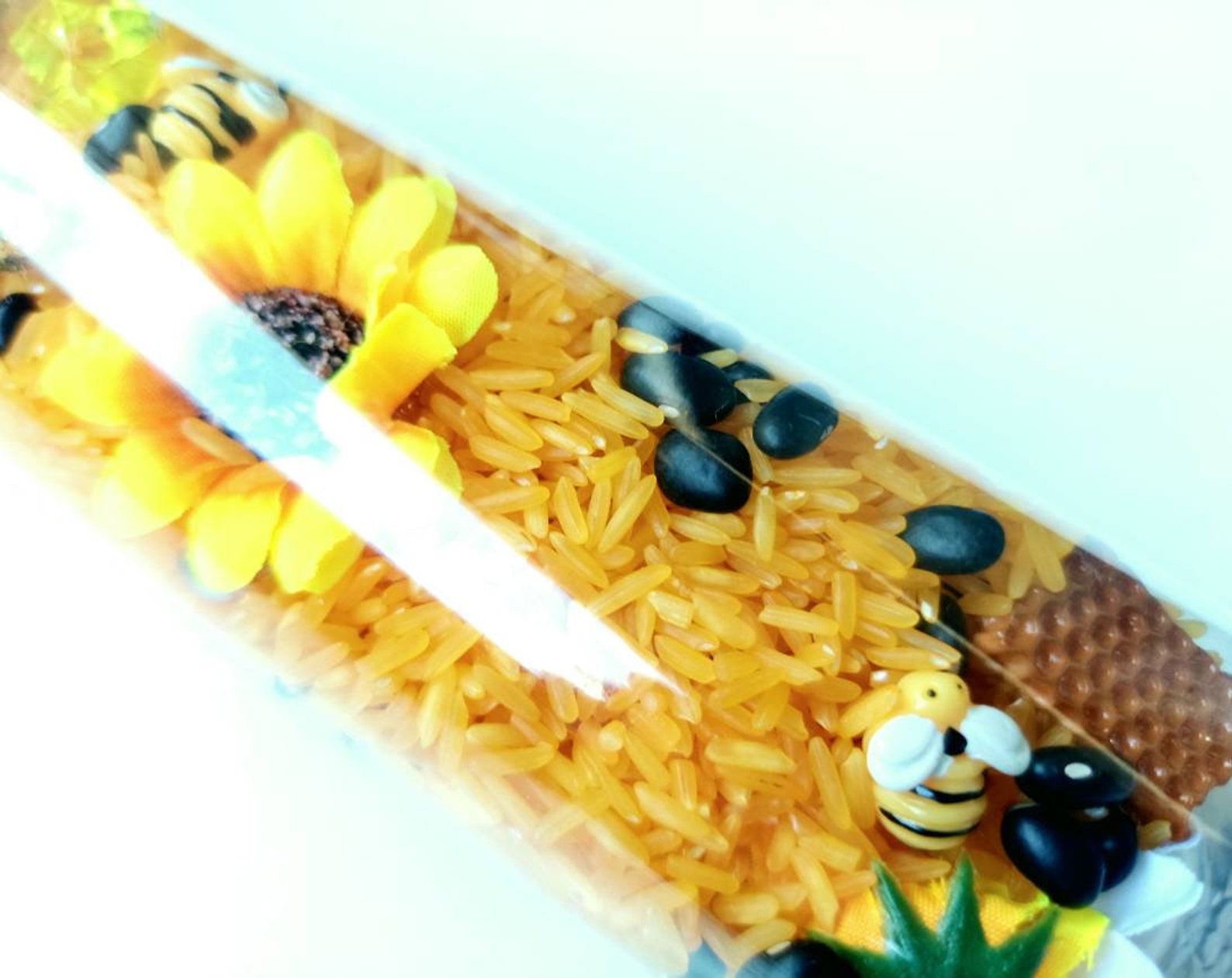 Bee Sensory Bottle Calm Down Bottle I Spy Sensory Bottle Etsy