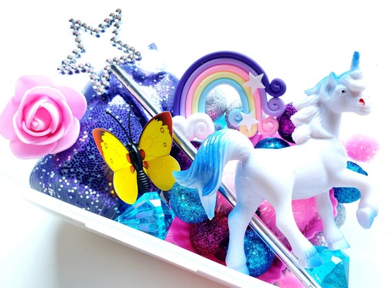 Playdough Kit, Unicorn Sensory Playdough Set, Unicorn Birthday Gift, Girl  Birthday Gift, Handmade Scented Playdough, Sensory Bin, Busy Box 