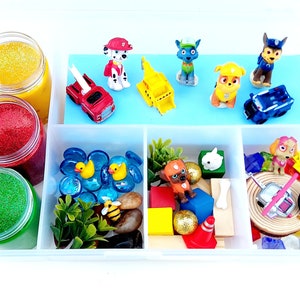 Paw Patrol Playdough Kit, Sensory Kit, Birthday Gifts For Kids, Sensory Bin, Sensory Kits, Sensory Kit for Toddlers, Easter Gifts for Kids
