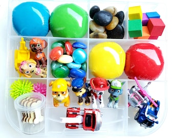 Paw Patrol Playdough Kit Paw Patrol Sensory Kit Playdough Sensory Kit Sensory Bin Play Dough Kit Sensory Kit for Kids Sensory Kit Etsy UK
