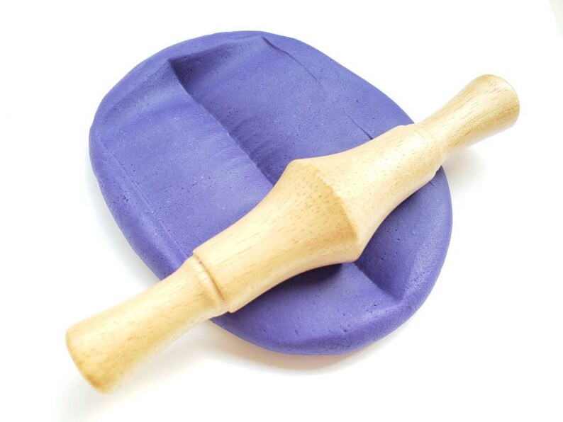 4 Wooden Textured Playdough Rollers Dough Rolling Pins Etsy