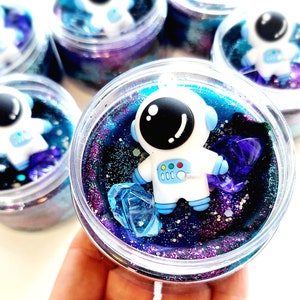 Space Party Favors, Space Playdough Kit, Galaxy Sensory Party Favors for Kids, Astronaut Birthday Favor, Outer Space Gift, Mini Sensory Kit