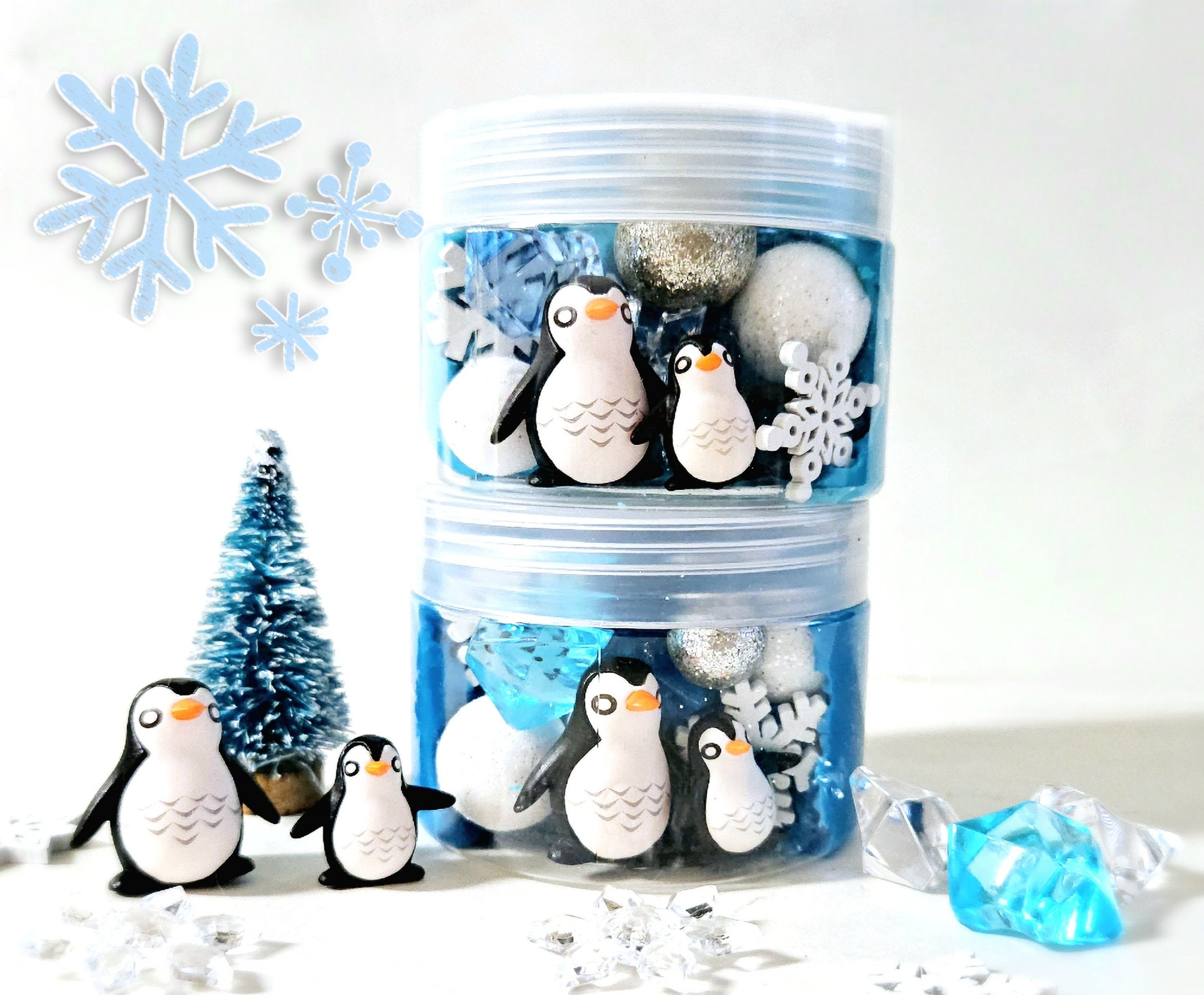 Snowman Playdough Kit, Build a Snowman Kit, Christmas Playdough Jars,  Christmas Sensory Kit, Christmas Sensory Bin, Kids Stocking Stuffers 