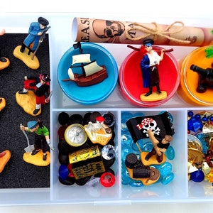 Pirate Sensory Kit, Playdough Kit, Sensory Bin, Sensory Kit, Play Dough Kit, Sensory Kits, Sensory Bin Kit, Easter Gifts for Kids