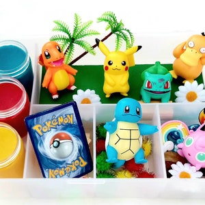 Pokemon Playdough Kit Playdough Sensory Kit Sensory Bin Sensory Kit Play Dough Kit Playdough Kit for Boys Sensory Kit for Kids