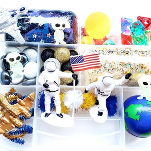 Space Play Dough Kit, Space Sensory Kit, Playdough Sensory Kit, Space Sensory Bin, Sensory Kit, Playdough Kit, Sensory Bin, Gifts for Kids