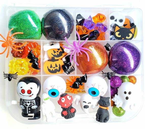 Halloween Play Dough Kit Halloween Sensory Kit Playdough