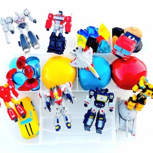 Transformers Playdough Kit, Sensory Kit, Sensory Bin, Transformers Birthday, Playdough Kit, Easter Gifts for Kids, Sensory Kit Boys, Playdoh