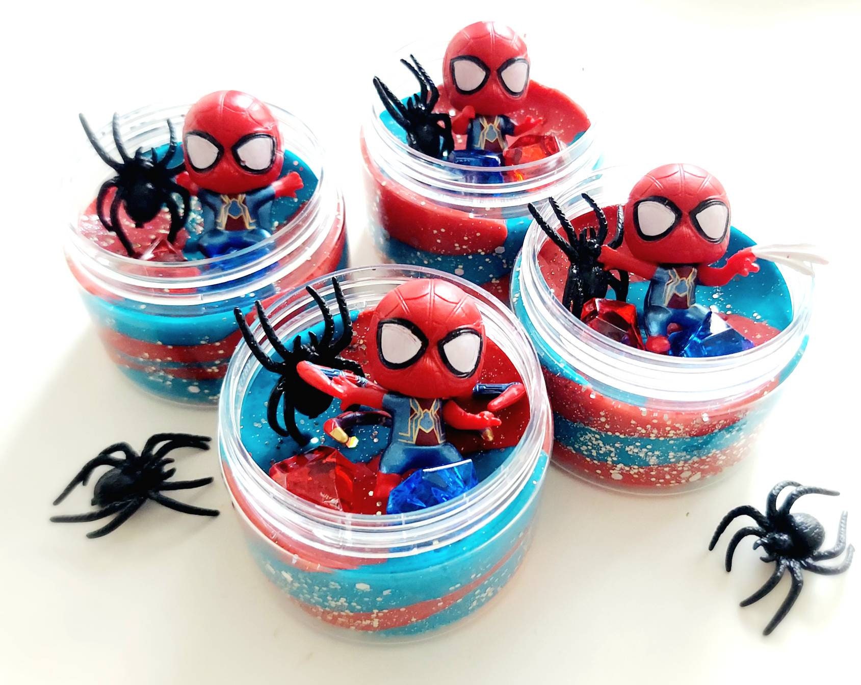 Pot de pâte à modeler Spiderman, Cadeaux Spiderman, Pots de pâte à