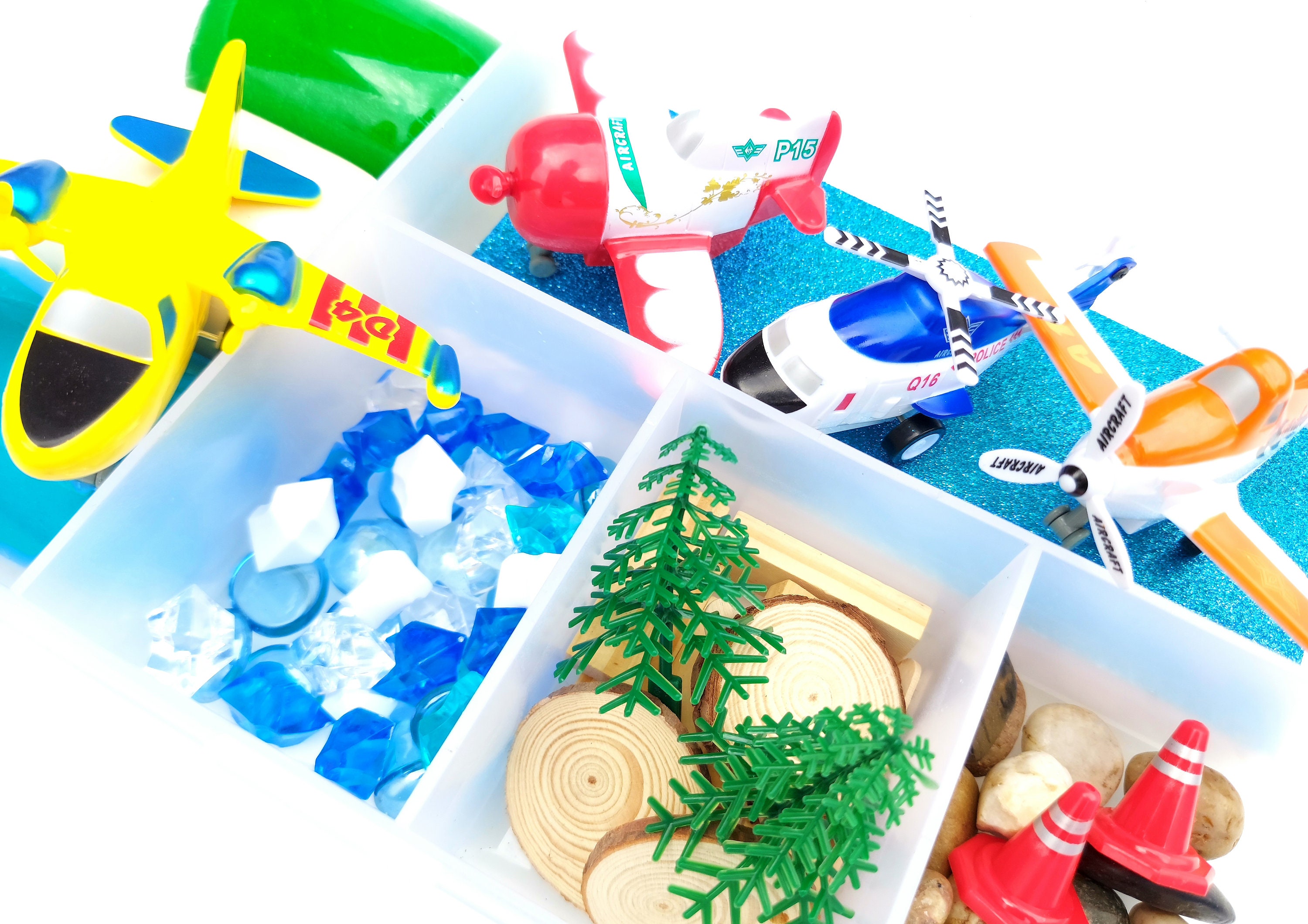 Airplane Playdough Kit Playdough Sensory Kit Kids Play Dough Etsy