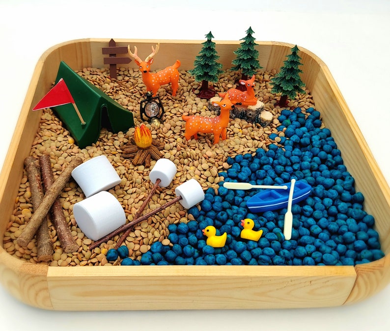 Sensory Bin Camping Sensory Bin Sensory Kit Sensory Bin Etsy