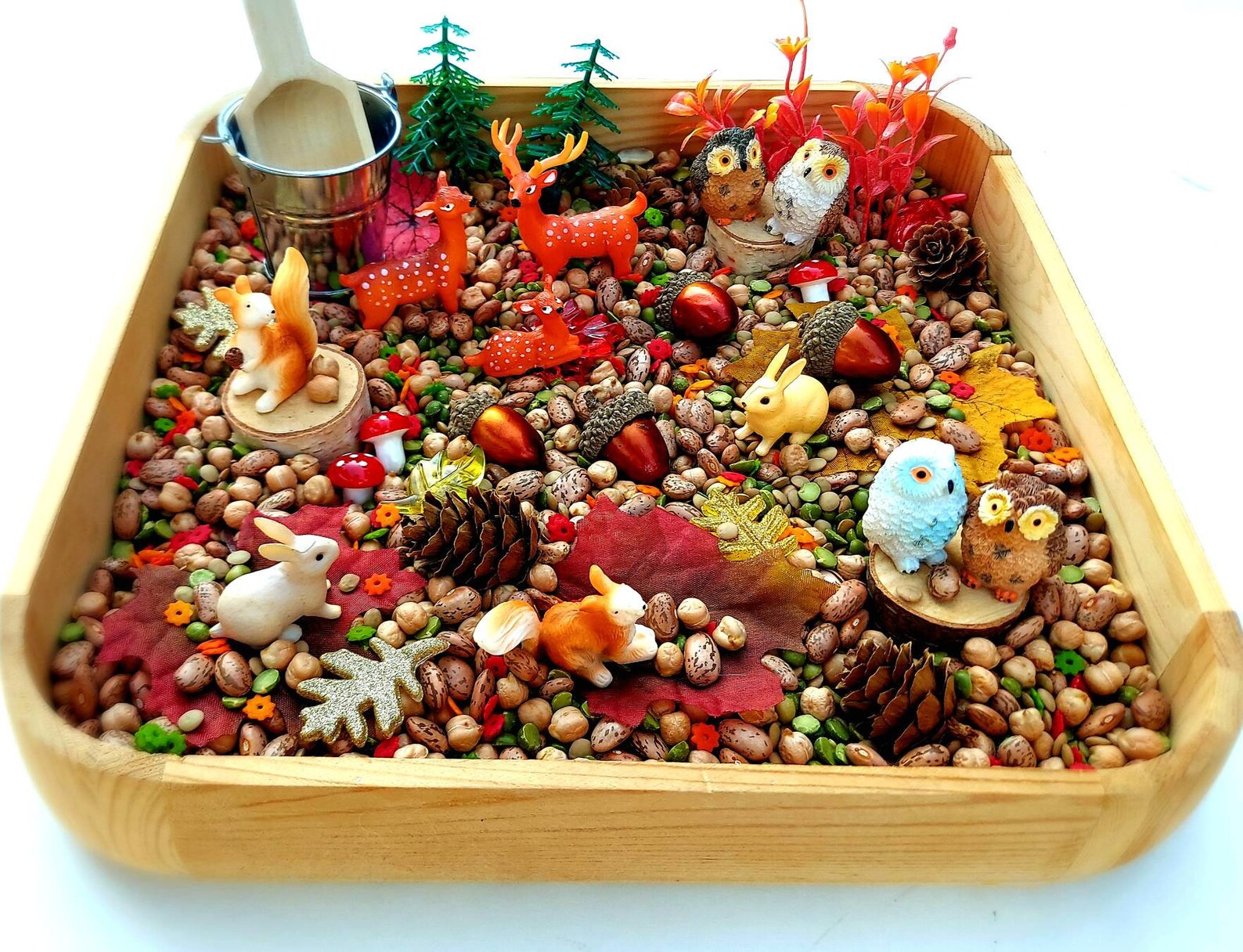 Woodland Sensory Bin Fall Sensory Bin Fall Sensory Kit Etsy