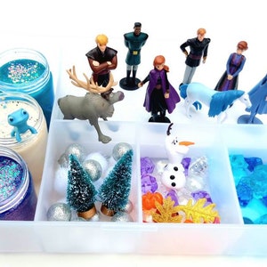 Frozen Playdough Kit, Frozen Sensory Kit, Playdough Kit, Sensory Bin, Sensory Kit, Frozen Birthday, Playdough Kit for Girls, Play Dough Kit