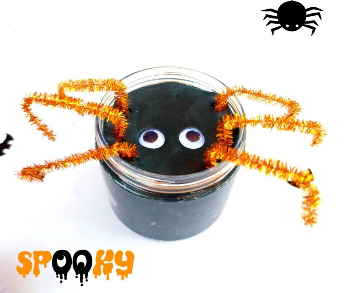 Halloween Playdough Jar Halloween Ghost Halloween Playdough Etsy