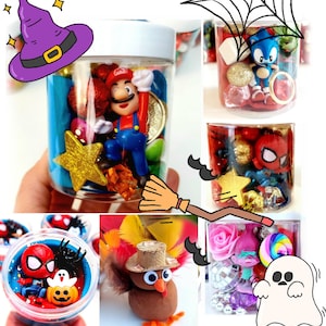 Playdough Jars for Kids, Playdough Kit, Birthday Party Favors, Sensory Kit, Halloween Playdough, Toddler Activities, Gifts for Kids