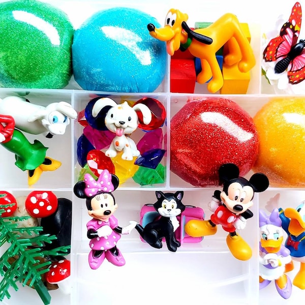 Mickey Mouse Play Dough Kit, Play Dough Kit, Playdough Sensory Kit, Sensory Kit, Sensory Bin, Sensory Kit for Kids, Mickey Mouse Birthday