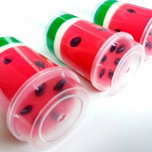 Watermelon Party Favors, Playdough Push Pop, Watermelon Themed Birthday, Summer Birthday Party Favor, Kids Party Gift, Goodie Bags, Playdoh
